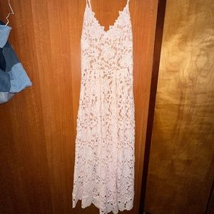 Calf-Length H&M Lace Dress With Slip